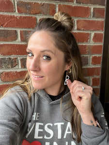 Heather Rogers White Frames acrylic earrings