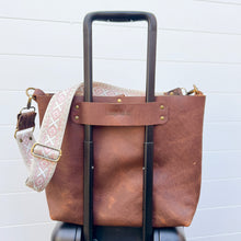 Go Anywhere Tote - Brown Croc Embossed
