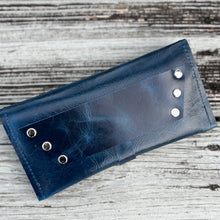 Leather Wallet - Glossy Blue