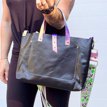 Go Everywhere Handled Crossbody Bag - Black + Iridescent