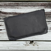 [raleigh leather] Clutch - Black + Silver