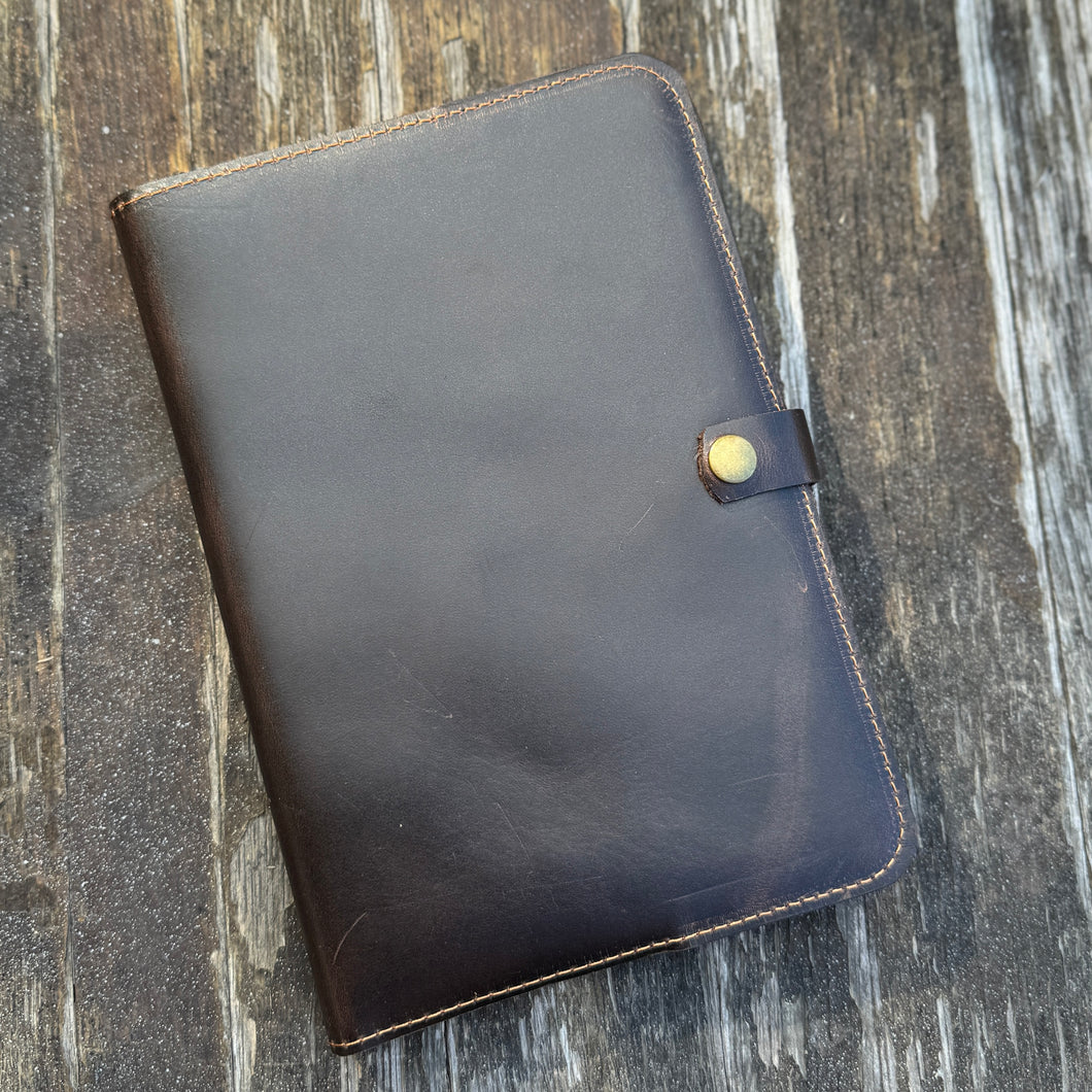 Leather Journal Cover - Dark Brown