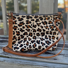 Just Go Zippered Crossbody Bag - Leopard Print