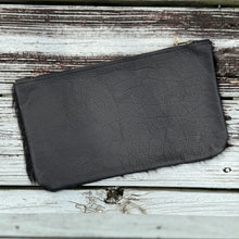 [raleigh leather] Clutch - Black Cowhide + Antique Brass