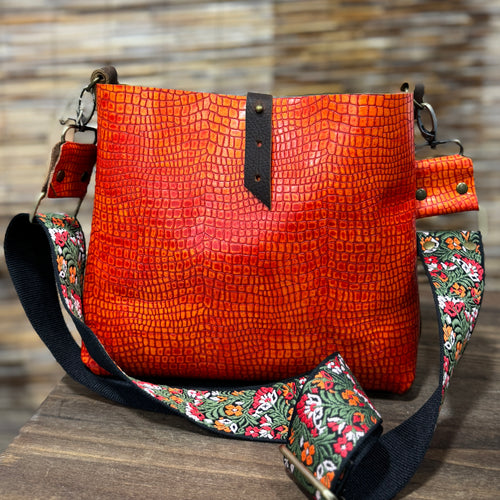 Guitar Strap Crossbody - Cayenne Snake