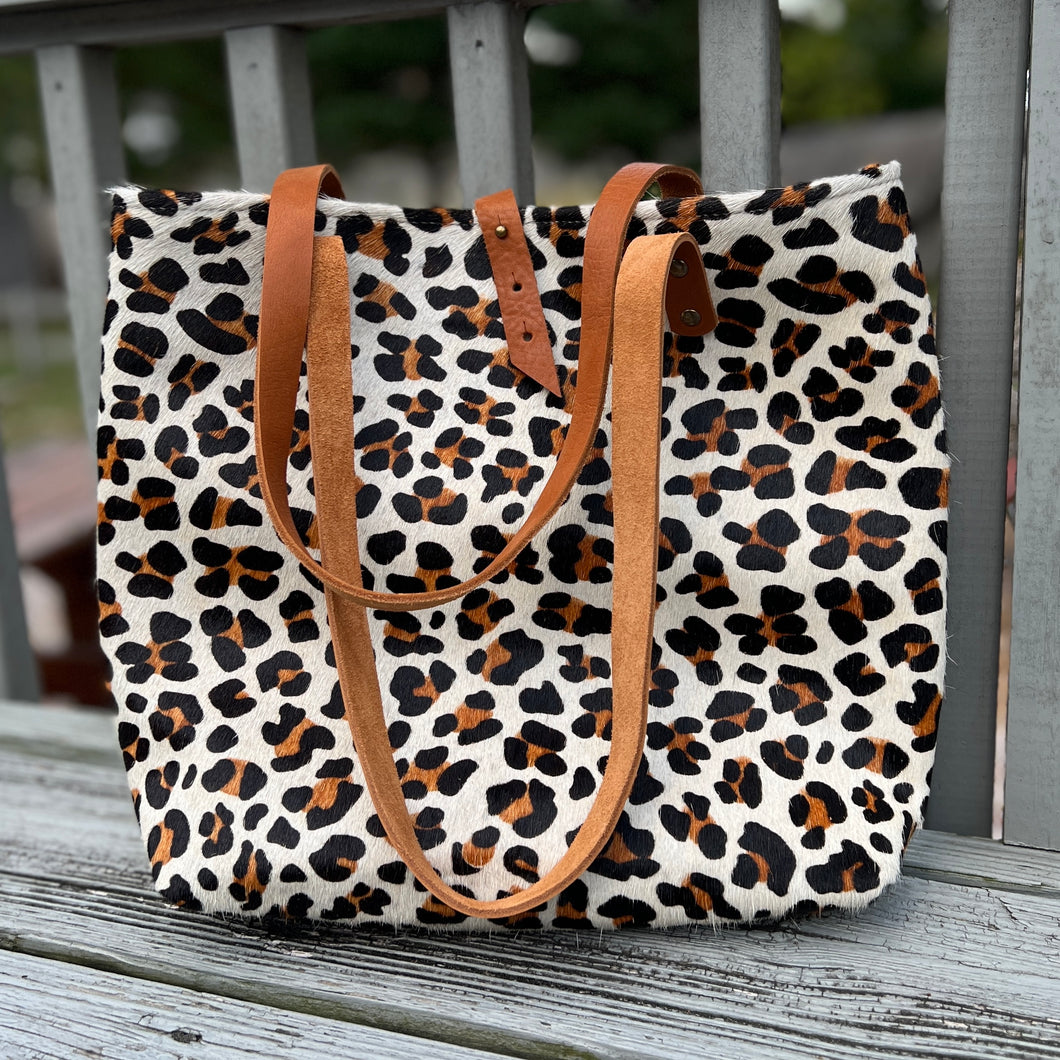 Fall - Tall Tote - Leopard & Buckskin