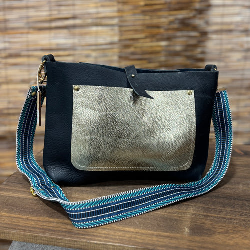 Go Everywhere Crossbody Bag - Navy + Disco