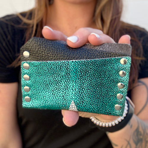 Card Wallet - Teal Stingray - 1