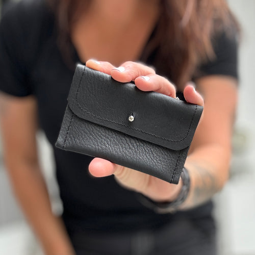 Mini Envelope Wallet - Black