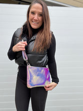 Clutch Sized Crossbody Bag - Iridescent