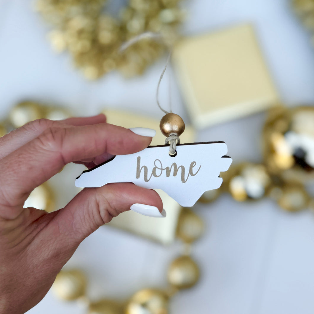 NC home mini ornament - white