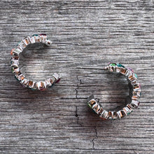 CZ Rainbow Hoops - Silver