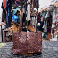 Mini Tote - Brown Basketweave