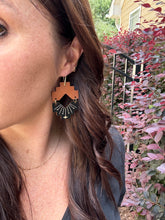 Montana - Vintage Teal - Acrylic + Leather Earrings