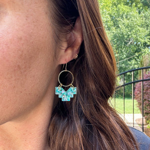 Stella Mini - Ice Blue - Acrylic Earrings