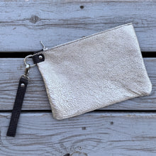Large Zippered Wristlet - Icy Champagne
