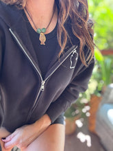 Simple Leather Necklace - Fish + Glass