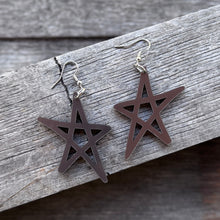 Star Earrings - Gunmetal
