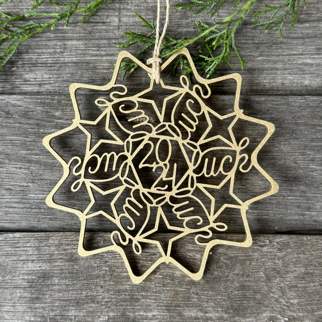 XMAS - snowflake ornament - F45boutique