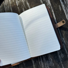 Leather Journal Cover - Distressed Brown Basketweave