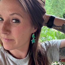 Star + Moon - Iridescent Acrylic Earrings