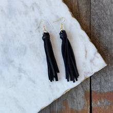 Boho Fringe - Short Black Tassels