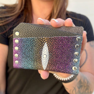 Card Wallet - Rainbow Stingray - 1