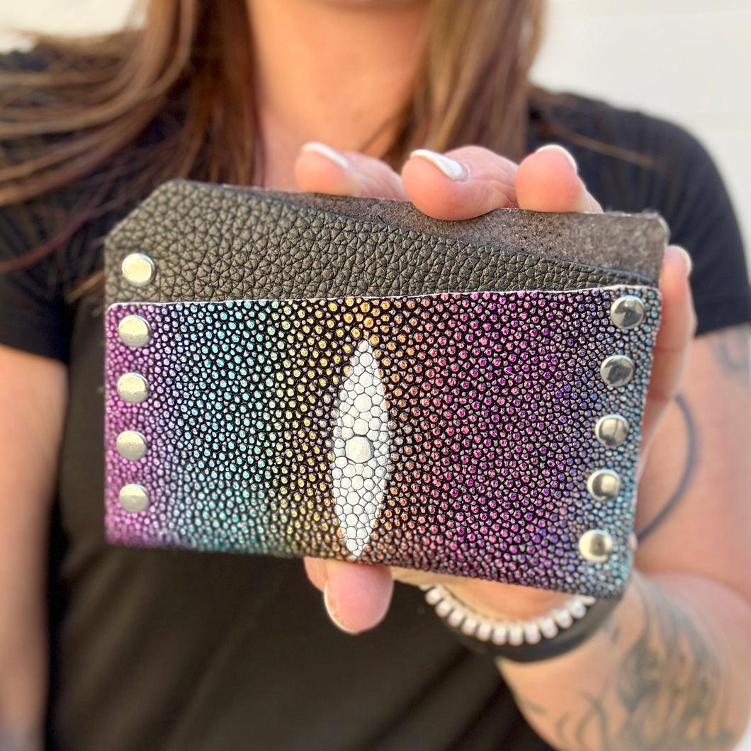 Card Wallet - Rainbow Stingray - 1