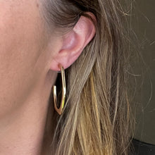 Emily Large Hoops - Brushed Gold