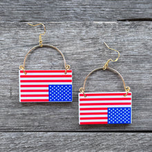 Everything is Fine - American Flag Earrings