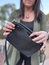 [raleigh leather] belt bag - black and white cheetah - crossbody bag