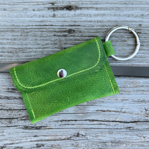 Keychain Wallet - Green with Silver