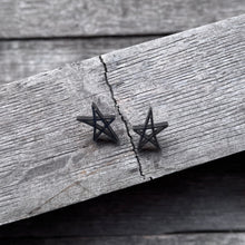 Star Studs - Gunmetal