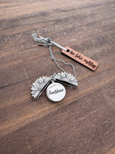 Personalized Sunflower Secret Message Necklace