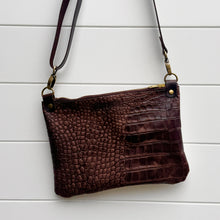 Go Small Miscellany Zippered Crossbody - Cowhide + Leopard