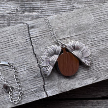 Personalized Sunflower Secret Message Necklace