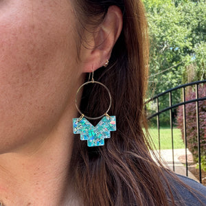 Stella - Ice Blue - Acrylic Earrings