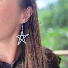 Star Earrings - Gunmetal