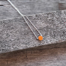Personalized Mini Circle Necklace - gold or silver tone