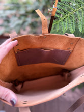 Tall Tote - Green Snake Embossed