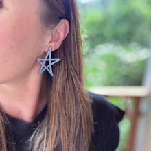 Star Statement Studs - Gunmetal