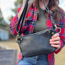 [raleigh leather] belt bag - off white brindle - crossbody bag