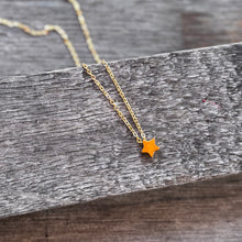 Personalized Mini Star Necklace - gold or silver tone