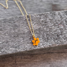 Personalized Mini Paw Print Necklace - gold or silver tone