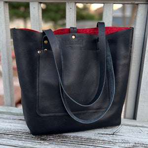 Tall Tote - Red Croc