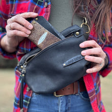 [raleigh leather] belt bag - off white brindle - crossbody bag