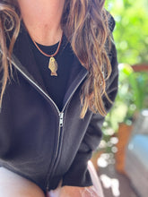 Simple Leather Necklace - Fish