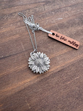 Personalized Sunflower Secret Message Necklace