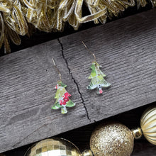 Festive Christmas Tree Earrings