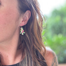 Festive Christmas Tree Earrings